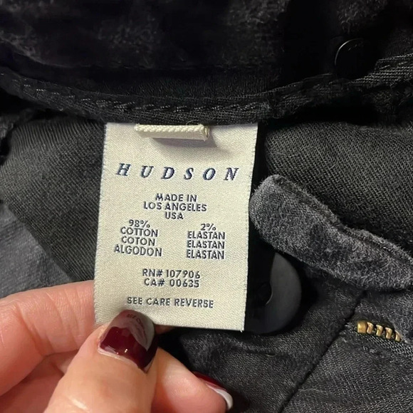 Hudson Straight Leg Premium Denim, Black Wash. - Picture 12 of 13